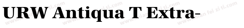 URW Antiqua T Extra字体转换